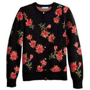 Draper James RSVP Poinsettia Cardigan LNWOT Reese Witherspoon